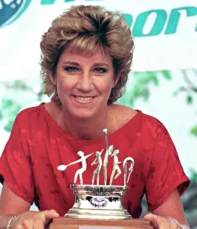 Chris Evert Prints: Chris Evert Lloyd Accepts Woman Athlete Award
