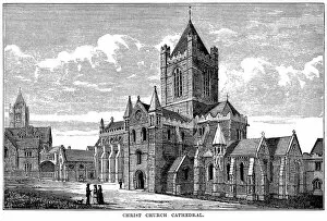 Images Dated 30th January 2017: Christ Church Cathedral, Dublin (Victorian engraving)