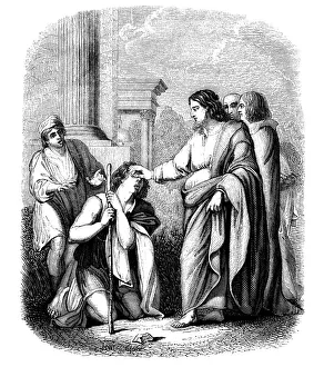 Images Dated 3rd July 2013: Christ curing the blind