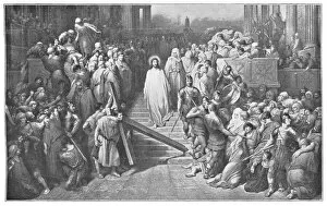 Images Dated 27th April 2018: Christ Leaving the Court by Gustave Dore - 19th Century