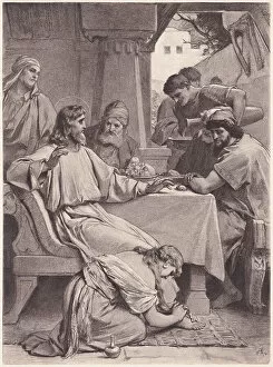 World Religion Gallery: Christ and Mary Magdalene, photogravure, published in 1886