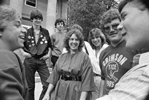 High School Prints: Christa Mcauliffe Talking to Students