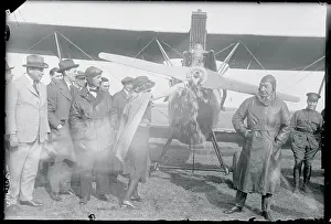 Mineola Prints: Christening of Airplane