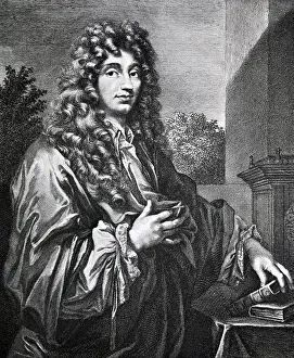Mathematician Prints: Christiaan Huygens Headshoulders