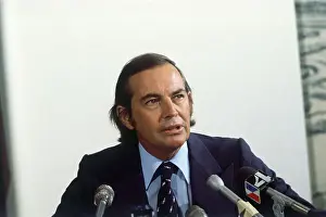 Christian Barnard at a Press Conference