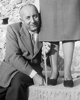 Fashion Design Prints: Christian Dior Illustrating New Hemline
