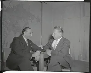 Christian X. Palamas with Dag Hammarskjold