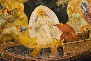 Images Dated 7th June 2011: christianity, fresco, byzantine, jesus christ, art, church of st saviour, chora, figure of christ