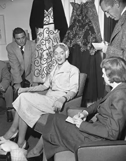Christine Jorgensen Speaking to Newsmen
