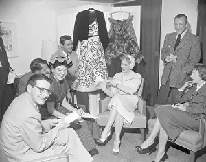 Christine Jorgensen Speaking to Newsmen