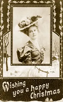 Portrait Black Prints: Christmas Card