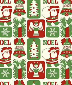 Santa Prints: Christmas Pattern