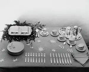 Huty37738 Prints: Christmas Tableware Display