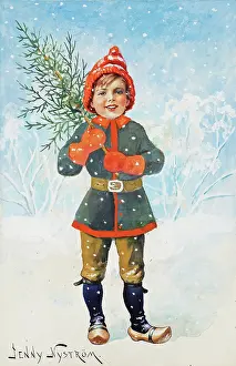 Prints of Christmas tree. Private Collection. (Photo by Fine Art Images/Heritage Images/Getty Images) Celebrate the Season: A Curated Collection of Christmas Art: Christmas Tree