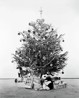 Christmas Tree with Presents and Toys