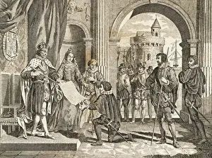 Reverence Prints: Christopher Columbus Presenting Himself