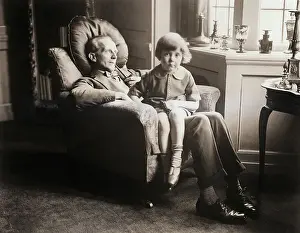 Christopher Robin on A.A. Milne's Lap