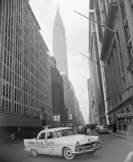 James G Prints: Chrysler Turbine Car Starting Coast-to-Coast Test Drive