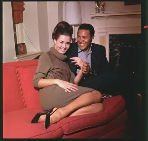 Chubby Checker and Catharina Lodders Displaying Ring