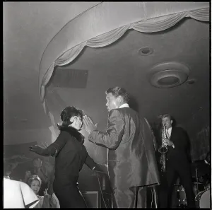 Twisting Prints: Chubby Checker Doing Twist W/Woman