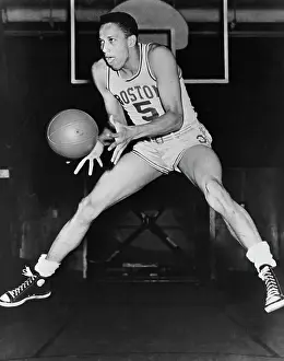 Chuck Cooper Handling Basketball