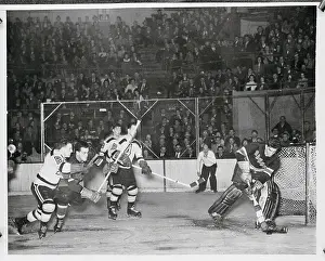 Chuck Rayner Making Save
