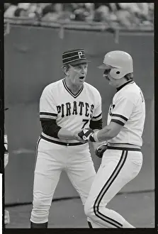 Chuck Tanner Congratulating Dale Berra