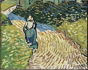 Country Road Prints: The Church at Auvers, by Vincent Van Gogh, 1890, 19th Century, oil on canvas, cm 94 x 74