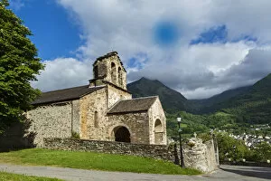 Images Dated 26th May 2015: The church at Esquieze Sere, Hautes Pyrenees, France