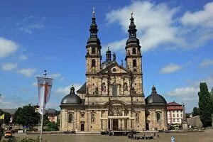 Center Collection: Church of the Holy Sepulchre of St. Boniface, St. Salvator Cathedral at Fulda, Hesse, Germany