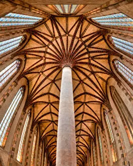 Images Dated 29th August 2015: The church of the Jacobins of Toulouse and its ceiling called Palm of the Jacobins