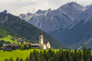 Images Dated 21st August 2015: Church from Pieve di Marebbe