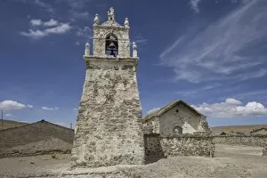 Church in Reten Guallatire, Altiplano, Putre, Arica y Parinacota Region, Chile