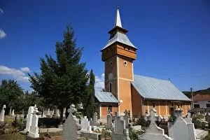 Christian Collection: Church of Saint Nicola and cemetery of Geoagiu, Gergesdorf, in the county of Hunedoara