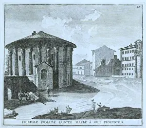 Construction Works Prints: The Church of Santa Maria del Sole was a church in Rome
