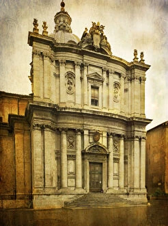 The church of Santi Luca e Martina