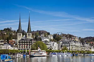 Images Dated 26th April 2012: Church of St. Leodegar, Lucerne, Switzerland