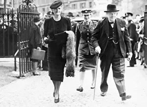Prayer Prints: Churchill Family Arriving for National Day of Prayer