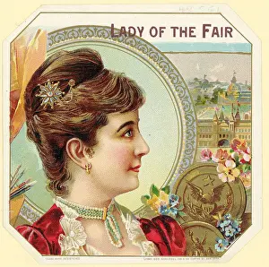 Choker Prints: Cigar Box Illus: Lady Of The Fair Woman