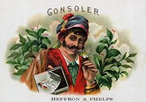 Tobacco Prints: Cigar Box Label For Consoler Cigars