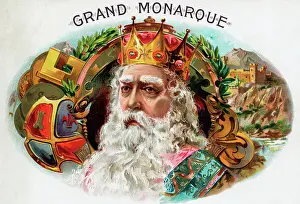 Cigar Box Label For Grand Monarque