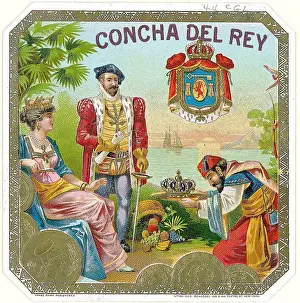 Cigar Label From Concha Del Rey