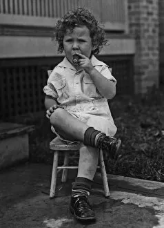 Nostalgia Gallery: Cigar-Smoking Child
