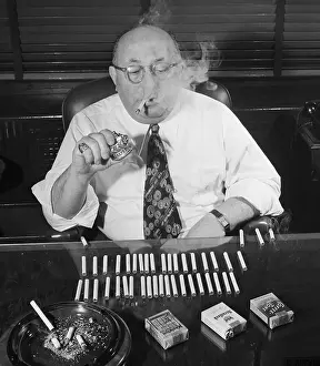 Ashtray Prints: Cigarette Authority Smoking One