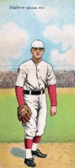 Prints of Metamorphic baseball card (from the American Tobacco Company's Mecca brand cigarettes) features baseball player Al Mattern, of the Boston Red Sox, 1911. (Photo by Transcendental Graphics/Getty Images) Step Back in Time with Iconic Collectible Cards: Cigarette Card Of Al Mattern