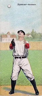 Prints of Metamorphic baseball card (from the American Tobacco Company's Mecca brand cigarettes) features baseball player Cy Seymour, of the Baltimore, 1911. (Photo by Transcendental Graphics/Getty Images) Step Back in Time with Iconic Collectible Cards: Cigarette Card Of Cy Seymour
