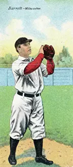 Prints of Metamorphic baseball card (from the American Tobacco Company's Mecca brand cigarettes) features baseball player Jimmy Barrett, of the International League's Milwaukee team, 1911 Step Back in Time with Iconic Collectible Cards: Cigarette Card Of Ed Summers