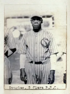 Prints of Cigarette card (from the Billiken tobacco company) features a photo of American Negro League baseball player Eddie Douglas, of the Santa Clara team, Cuba, 1924 Step Back in Time with Iconic Collectible Cards: Cigarette Card Of Eddie Douglas