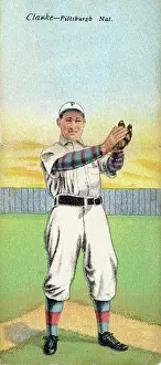 Prints of Metamorphic baseball card (from the American Tobacco Company's Mecca brand cigarettes) features baseball player Fred Clarke, of the Pittsburgh Pirates, 1911 Step Back in Time with Iconic Collectible Cards: Cigarette Card Of Fred Clarke