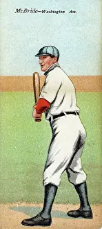 Prints of Metamorphic baseball card (from the American Tobacco Company's Mecca brand cigarettes) features baseball player George McBride, of the Washington Americans, 1911 Step Back in Time with Iconic Collectible Cards: Cigarette Card Of George McBride